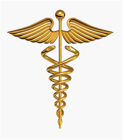 Símbolo de la Medicina. Caduceo de la Medicina. Vara de Esculapio